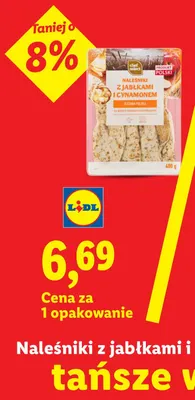 Naleśniki z jabłkami i cynamonem Chef Select promocja w Lidl