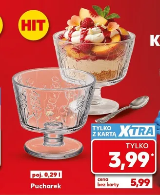 Pucharek szklany 0,29 l promocja w Kaufland