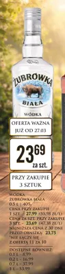 Wódka biała promocja w Dino