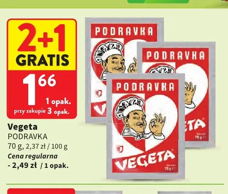 Przyprawa Vegeta Podravka promocja w Intermarche