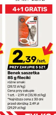 Saszetka fileciki Benek promocja w Bricomarche