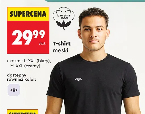 T-shirt męski Umbro promocja w Biedronka