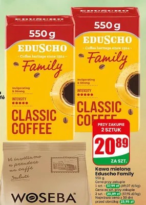Kawa mielona Eduscho Family promocja w Dino