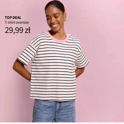 T-shirt oversize damski promocja w bonprix