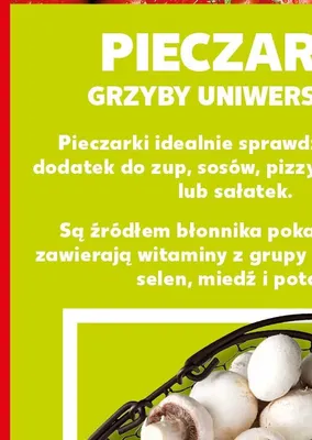 Pieczarki promocja w Kaufland