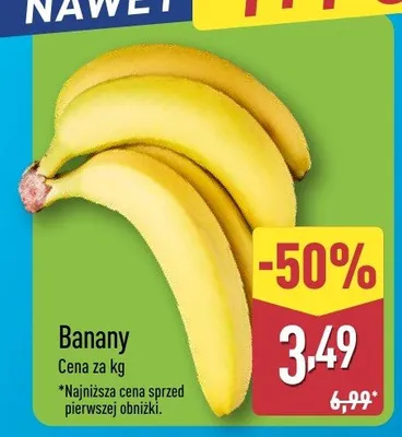 Banany bio promocja w Aldi