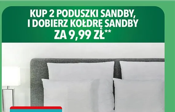 Poduszka Sandby 70x80 cm promocja w Biedronka