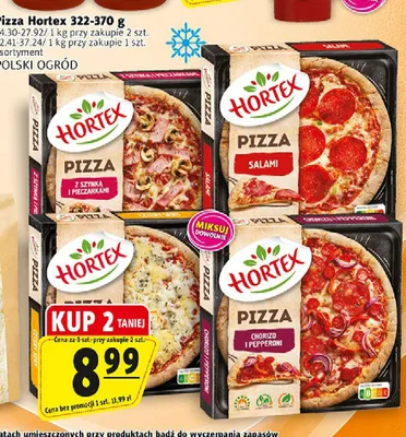 Pizza z szynką i pieczarkami Hortex promocja w Prim Market
