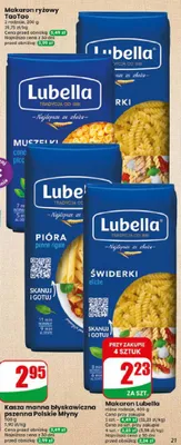 Makaron Muszelki Lubella promocja w Dino