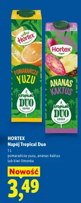 Napój Tropical Duo Hortex kiwi-limonka promocja w Lidl