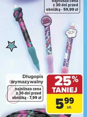 Długopis wymazywalny CoolPack promocja w Carrefour