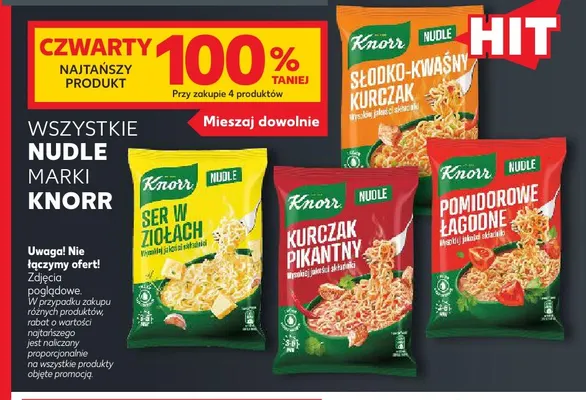 Nudle kurczak pikantny Knorr promocja w Kaufland