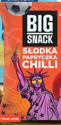 Chipsy Big Snack Słodka Papryczka Chilli promocja w Dino