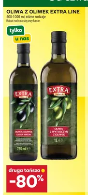 Oliwa z wytłoczyn z oliwek Extra Line promocja w Stokrotka