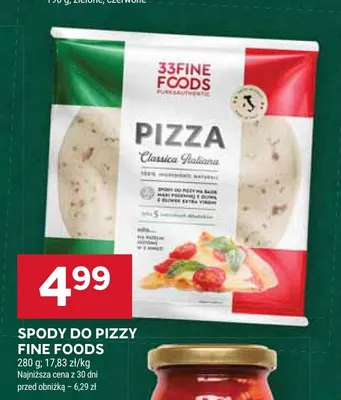 Spody do pizzy Fine Foods promocja w Stokrotka