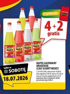Napój gazowany oranżada Hellena promocja w Arhelan