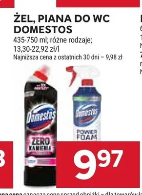 Piana do WC Domestos Power Foam promocja w Stokrotka