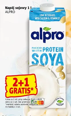 Napój sojowy Alpro promocja w Prim Market
