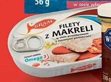Filety z makreli w sosie pomidorowym Graal promocja w Biedronka
