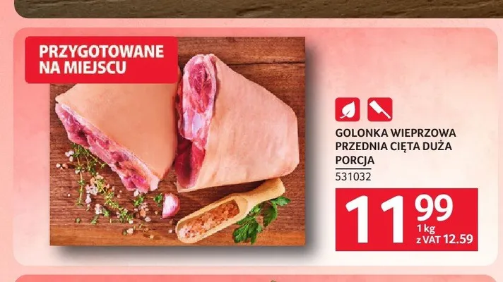 Golonka wieprzowa przednia cięta duża porcja promocja w Selgros