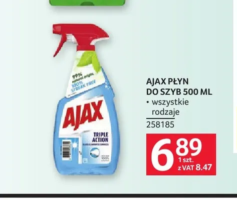 Płyn do szyb Ajax promocja w Selgros