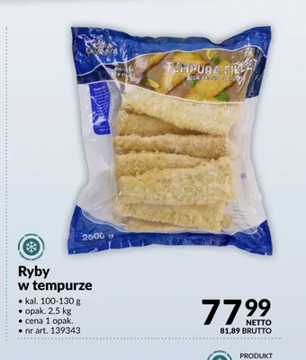 Ryby w tempurze kal. 100-130g promocja w Makro