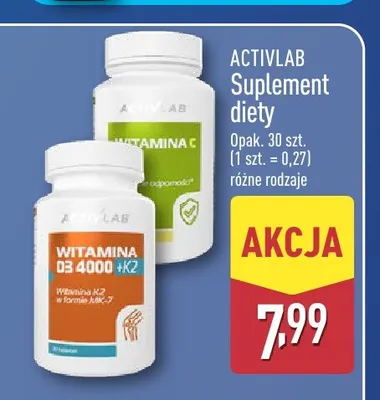 Suplement diety Activlab promocja w Aldi