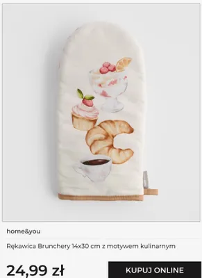 Rękawica kuchenna Brunchery home & you promocja w home&you