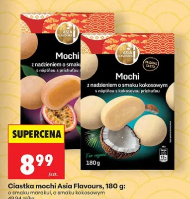 Ciastka mochi o smaku kokosowym Asia Flavours promocja w Biedronka