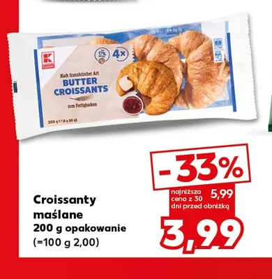 Croissanty maślane K-Classic promocja w Kaufland