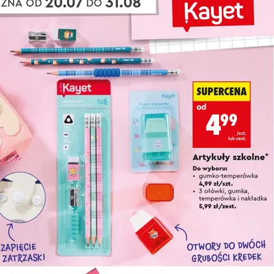 Zestaw szkolny Kayet promocja w Biedronka