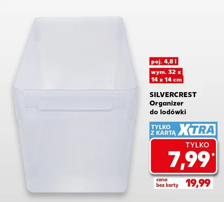 Organizer do lodówki Silvercrest 4,8 l promocja w Kaufland