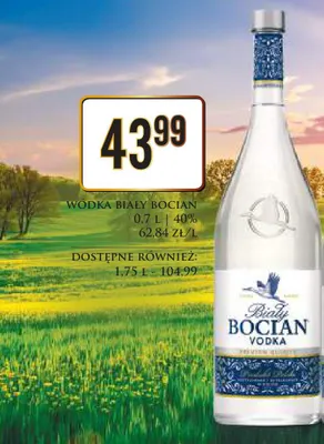 Wódka Biały Bocian promocja w Dino