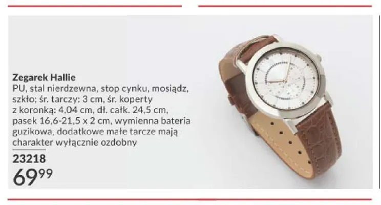 Zegarek Hallie promocja w AVON