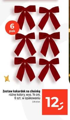Zestaw kokardek na choinkę 6-pak promocja w Dealz