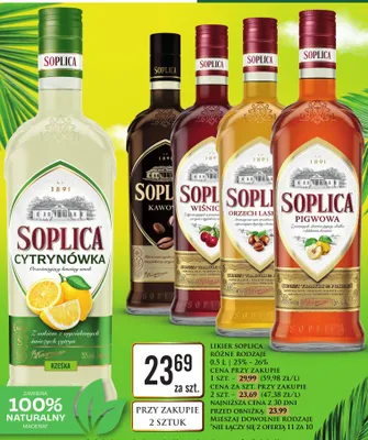 Likier Soplica Cytrynówka promocja w Dino