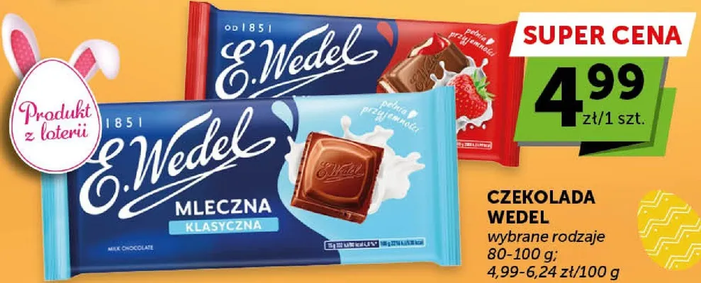 Czekolada wybrane rodzaje promocja w Groszek