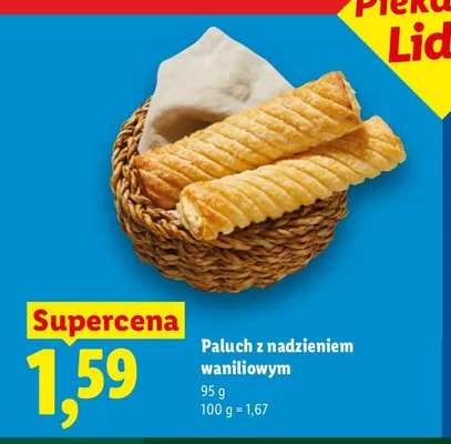 Paluch z nadzieniem waniliowym promocja w Lidl