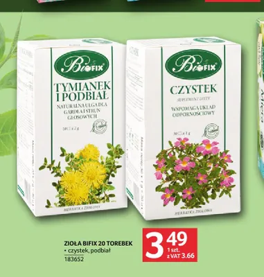 Zioła Bifix czystek promocja w Selgros