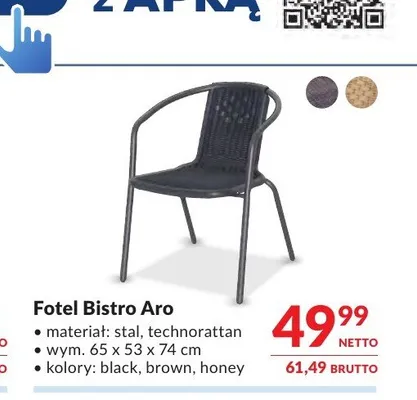 Fotel Bistro Aro promocja w Makro
