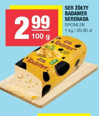 Ser żółty Radamer Serenada Spomlek promocja w SPAR