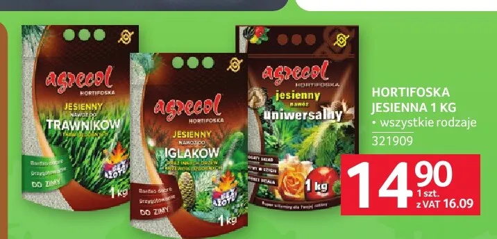 Nawóz jesienny do iglaków Hortifoska Agrecol promocja w Selgros
