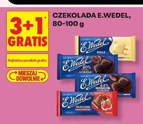 Czekolada mocno gorzka 80% E.Wedel promocja w Biedronka