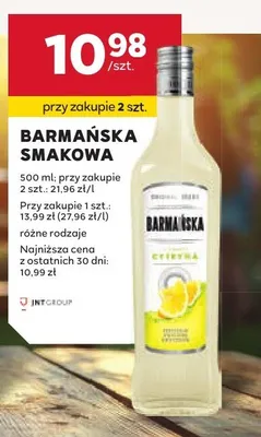 Wódka Barmańska Smakowa cytrynowa promocja w Stokrotka