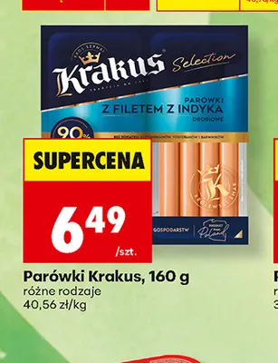 Parówki Krakus promocja w Biedronka