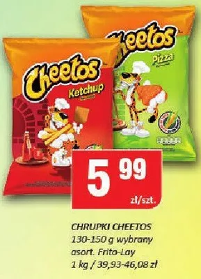 Chrupki Cheetos promocja w Chorten