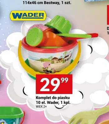 Komplet do piasku 10 el. Wader promocja w Twój Market