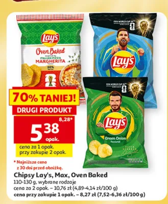 Chipsy ziemniaczane Lay's Max promocja w Auchan