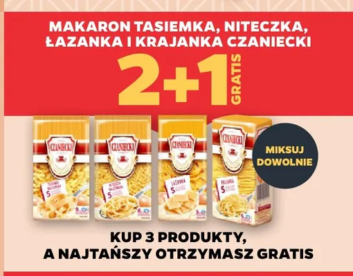 Makaron tasiemka Czaniecki promocja w Netto