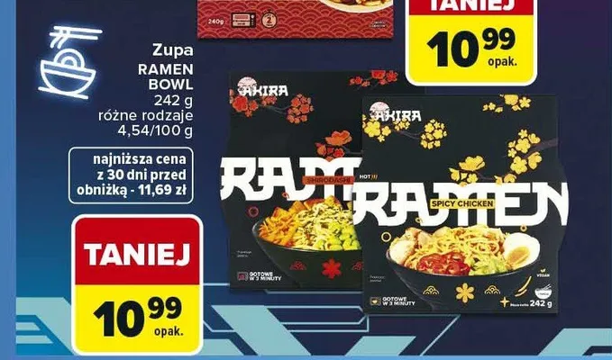 Zupa RAMEN BOWL AKIRA promocja w Carrefour